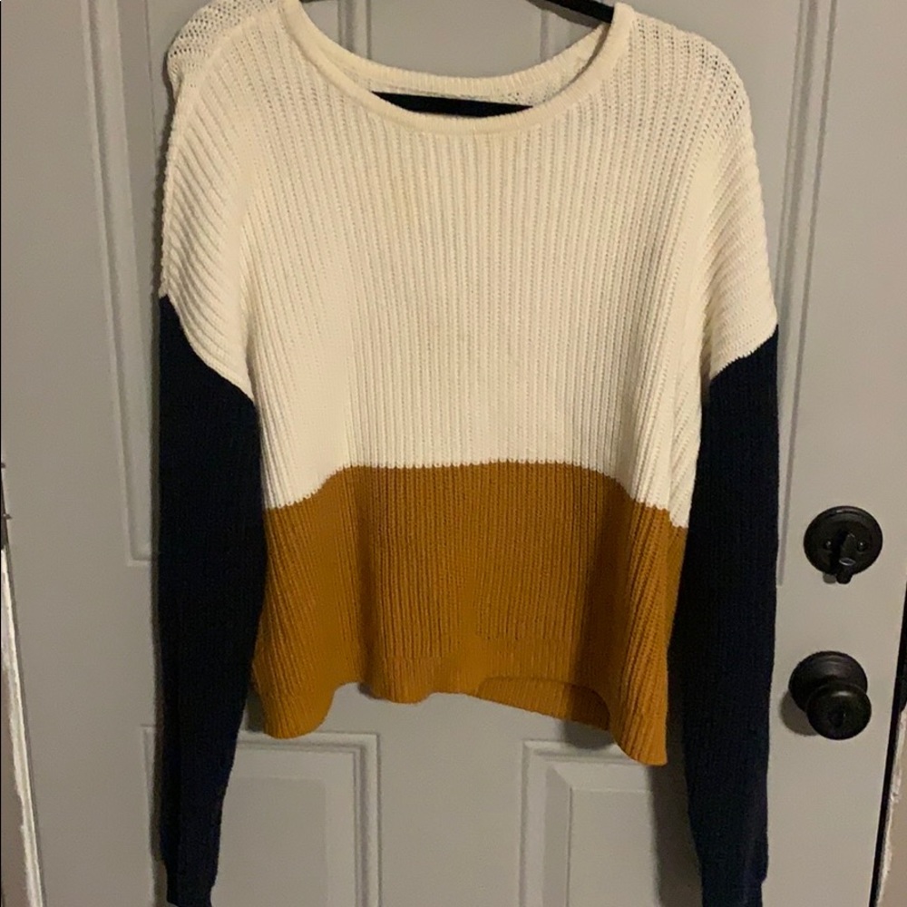 colorblock sweater from pacsun